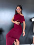 BORDO kleita ar savilkumiem "SOLO DANCE" LS104